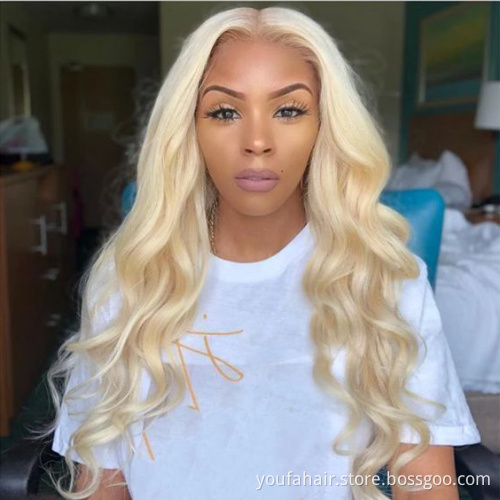 150% 180% Virgin Human Hair Lace Front Wig,613 Human Hair Lace Wig,13x6 613 Remy Body Wave Wig For Black Women